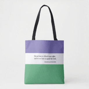 Feminist Tote Bag med Magdalen Berns-citat Tygkasse