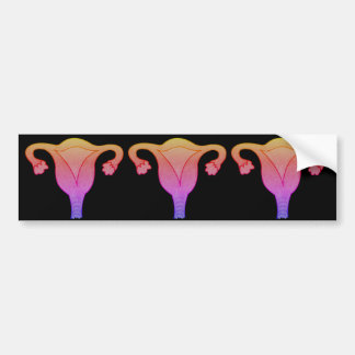 Feminist Uterus bumper sticker Bildekal