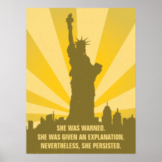Feminist varnade hon för att hon hade en varaktig  poster