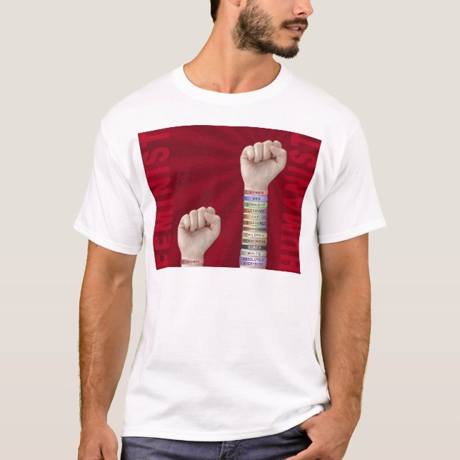 Feminist vs Humanist Tee (Framsida)