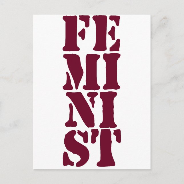 Feminist! Vykort (Framsida)