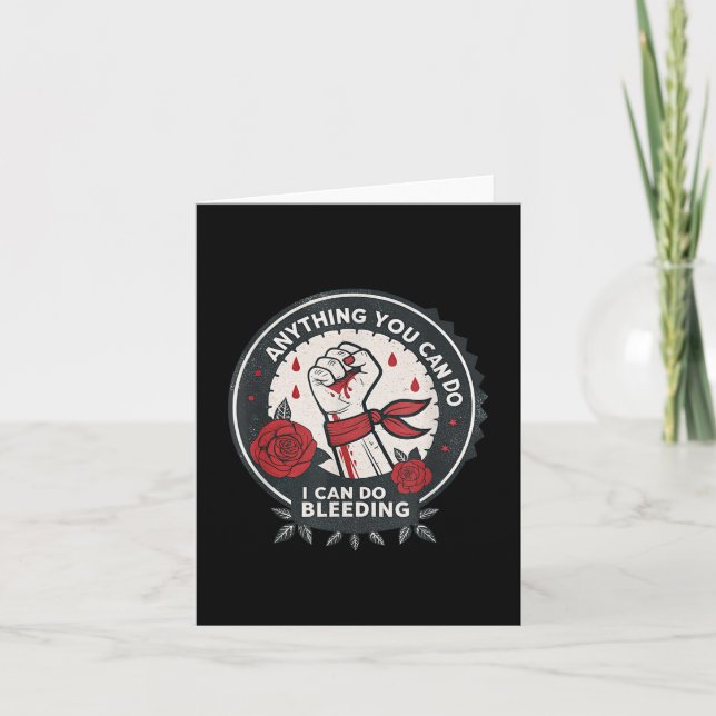 Feminist Wer Anything You Can Do, I Can Do Bleedin Kort (Framsida)