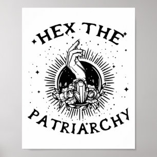 Feminist Wicca Witch hex patriarkatet Witch-kraf Poster
