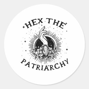 Feminist Wicca Witch hex patriarkatet Witch-kraf Runt Klistermärke