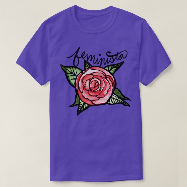 Feminista Röd ros Feminist Art Feminism1924  T Shirt (Design framsida)