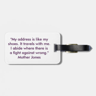 Feminista ska reser bagagebricka