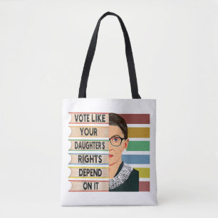 Feministen Ruth Bader Ginsburg RBG-citat Flicka Me Tygkasse