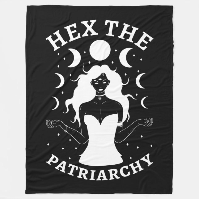 Feministhäxa - Hexa Patriarkatet II Fleecefilt (Framsidan)