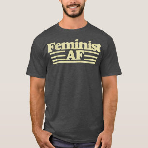 Feministisk af-feminism med retro 70 s1420 t shirt