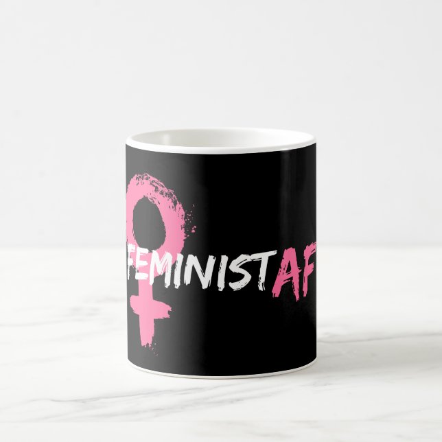 Feministisk AF kvinnlig symbol Kaffemugg (Center)