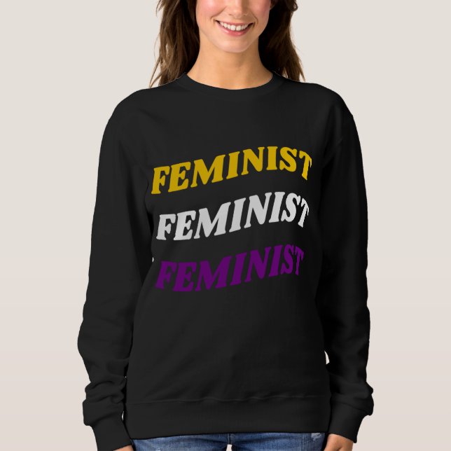 Feministisk amerikansk sötskjorta t shirt (Framsida)