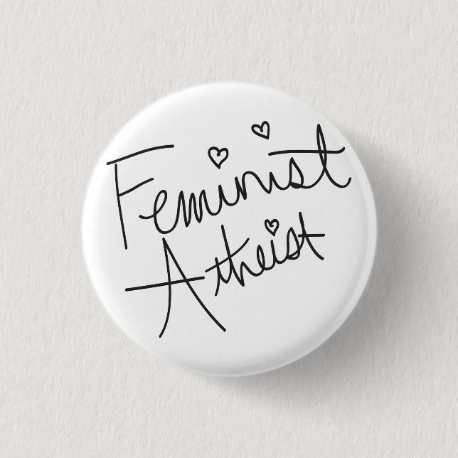 feministisk ateist knapp (Framsida)