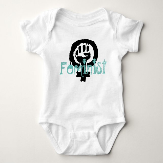 Feministisk baby t-shirt (Framsida)