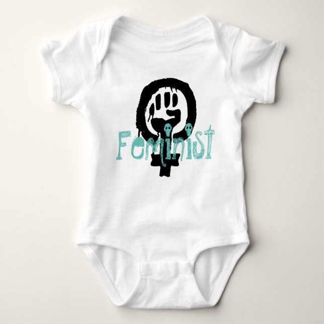 Feministisk baby tee (Framsida)