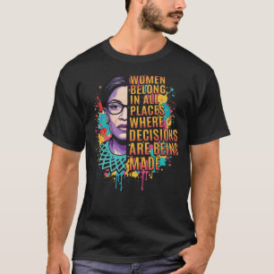 Feministisk citattecken med konstnärlig egenmakt t shirt