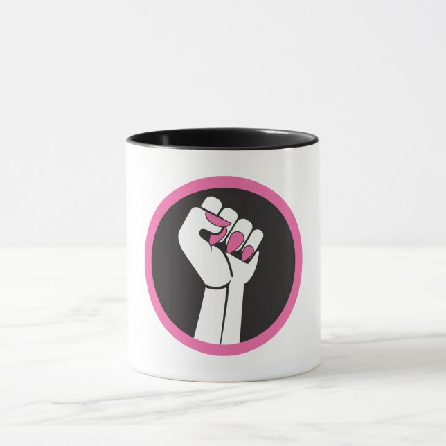 Feministisk dagordningkaffemugg mugg (Center)