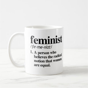 Feministisk definition kaffemugg