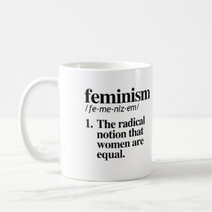 Feministisk definition kaffemugg