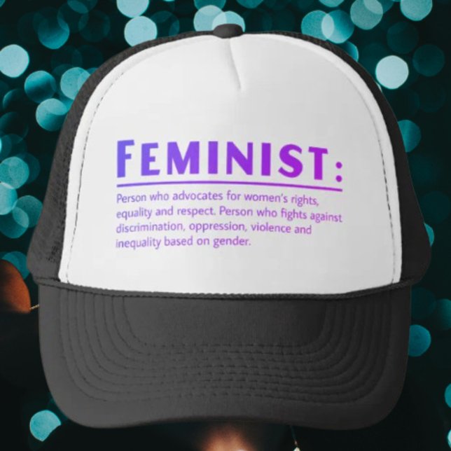 Feministisk definition keps (Skapare uppladdad)