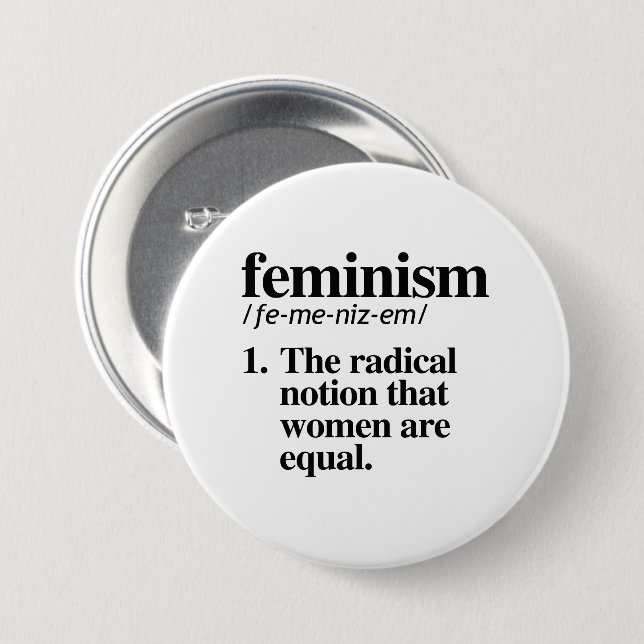 Feministisk definition knapp (Framsida & baksida)