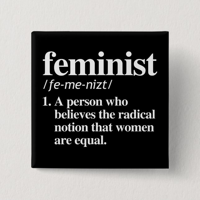 Feministisk definition knapp (Framsida)