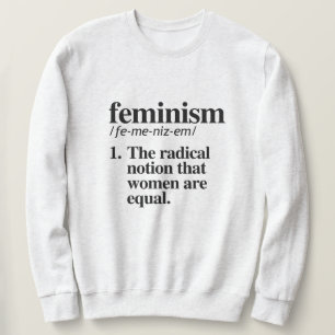 Feministisk definition lång ärmad tröja