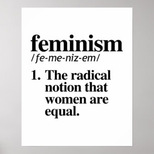Feministisk definition poster