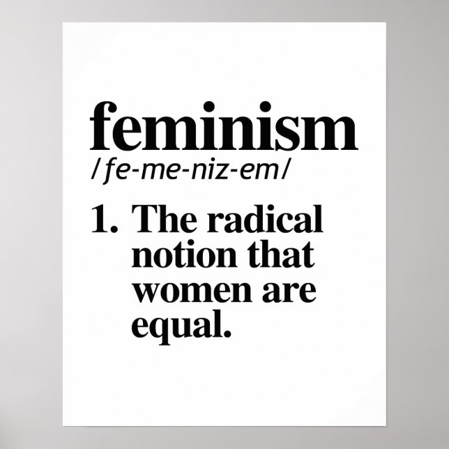 Feministisk definition poster (Framsidan)