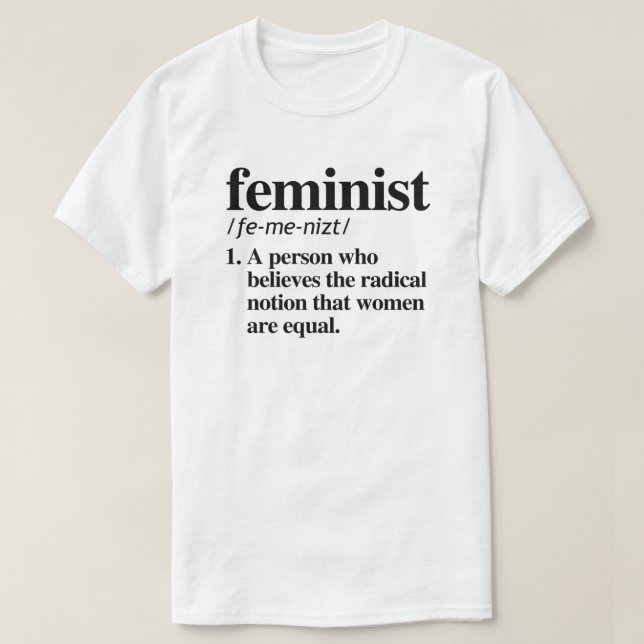 Feministisk definition t shirt (Design framsida)