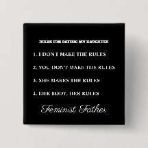 Feministisk Fader Dotter Dejting Regler T-Shirt