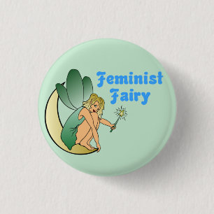 Feministisk fe (version 1) knapp