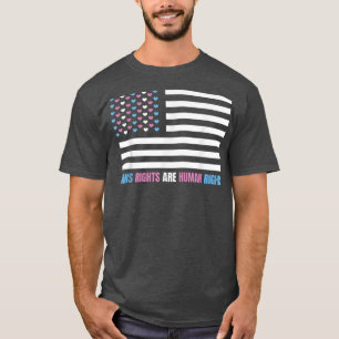 Feministisk feminism American Flag Trans Rights 15 T Shirt