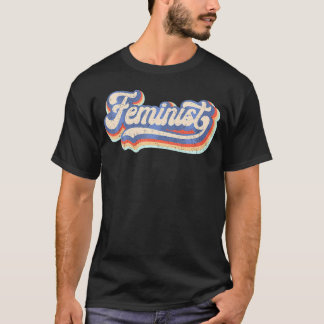 Feministisk feminism på 70S - regnbåge T Shirt