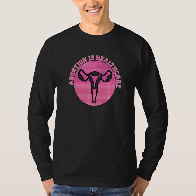 Feministisk feminism Pro abort är hälsa T Shirt (Framsida)