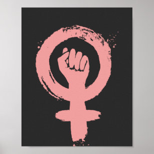 Feministisk Fist Social-rättvisa Poster