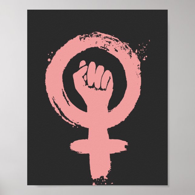 Feministisk Fist Social-rättvisa Poster (Framsidan)