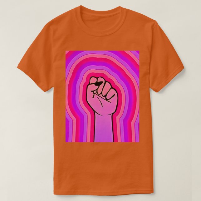 Feministisk första grafik t shirt (Design framsida)