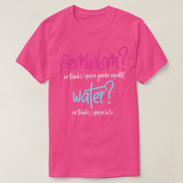 Feministisk Gender Jämställdhet Kvinnlig frigörels T Shirt (Design framsida)