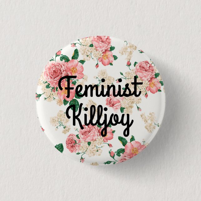 feministisk glädjedödare knapp (Framsida)