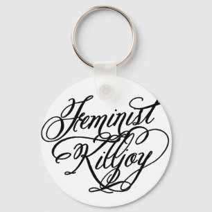 Feministisk glädjedödare nyckelring