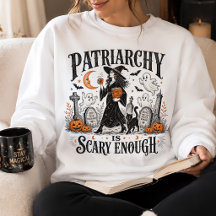Feministisk Halloween-häxa - patriarkatet är skräm