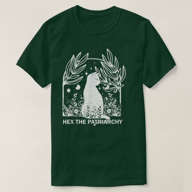 Feministisk häxa mot patriarkatets feminism t shirt (Design framsida)
