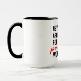 Feministisk kaffekopp för kraftfulla kvinnor