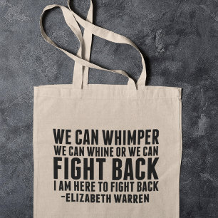 Feministisk kamp Elizabeth Warren Quote Tygkasse