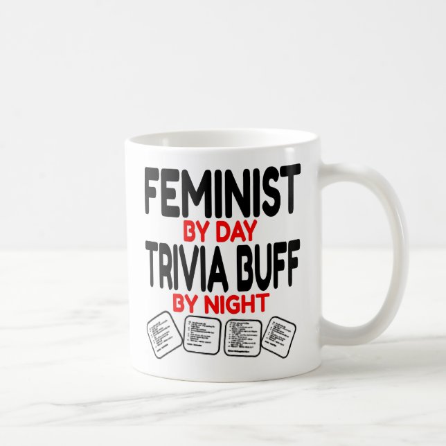 Feministisk Kärlek som spelar trivia Kaffemugg (Höger)