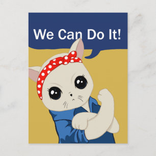 Feministisk katt vykort