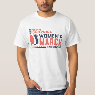Feministisk konst och apparat Hampshire march T Shirt