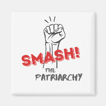 feministisk, krossa patriarkin - bilmagnet