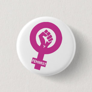 Feministisk Logotyp Knapp