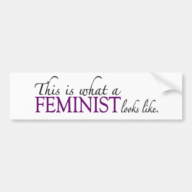 Feministisk Looksnågot liknande Bildekal (Framsidan)